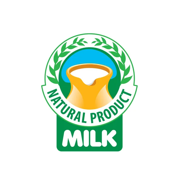 Logotipo de leche vectorial — Vector de stock