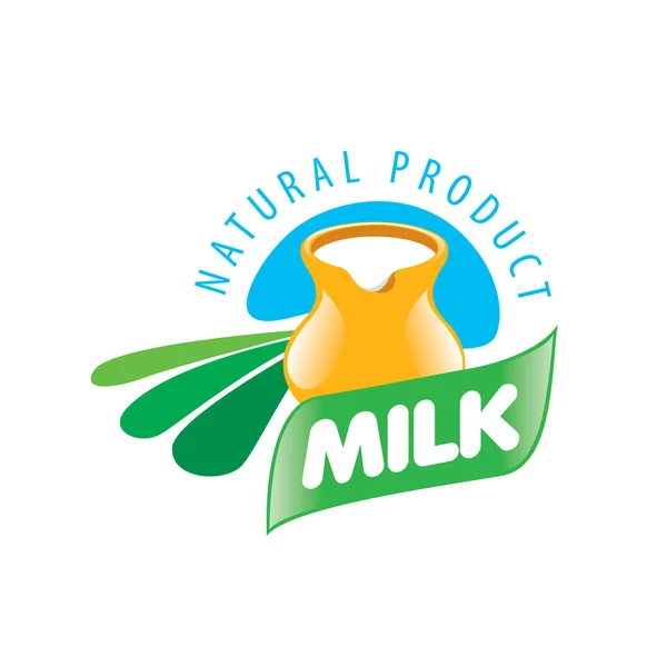 矢量牛奶徽标 — 图库矢量图片