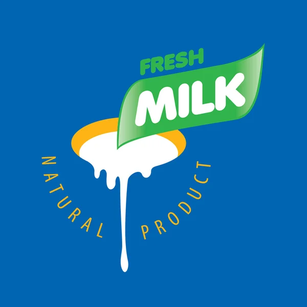 ミルクのベクトルのロゴ — ストックベクタ