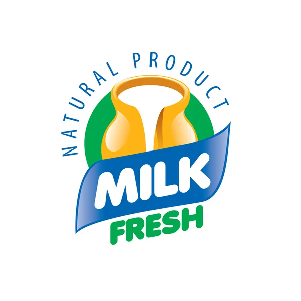 Logotipo de leche vectorial — Archivo Imágenes Vectoriales