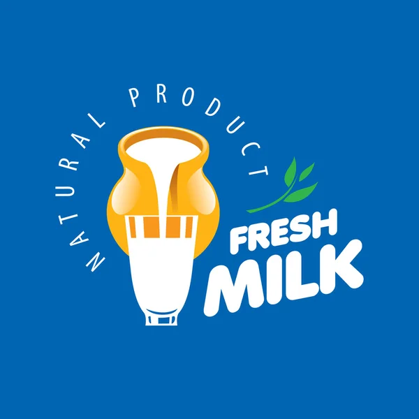 Süt logo vektör — Stok Vektör