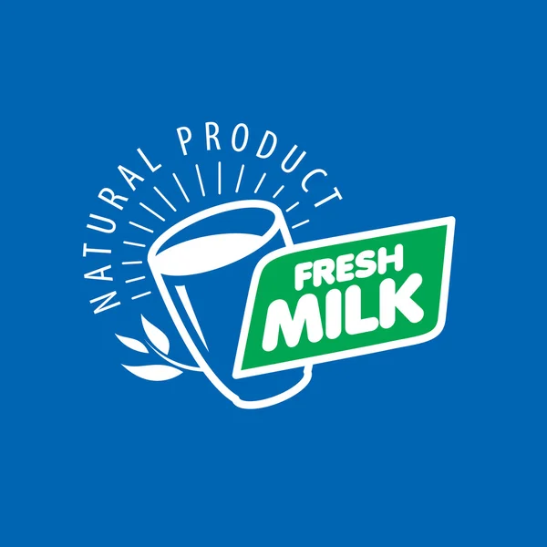 Logotipo de leche vectorial — Vector de stock