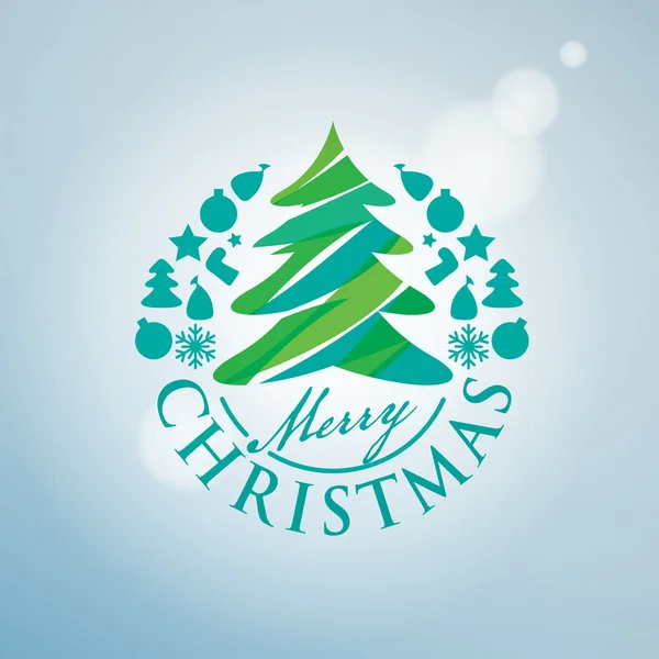 Vector logo Christmas — Stock Vector