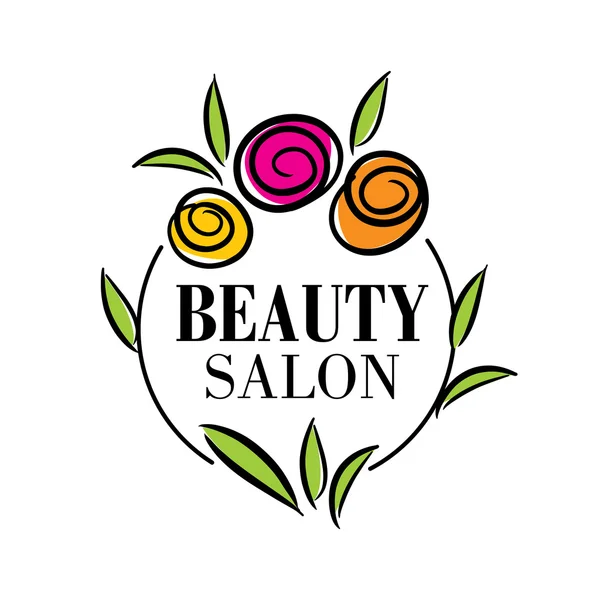 Logo güzellik salonu — Stok Vektör