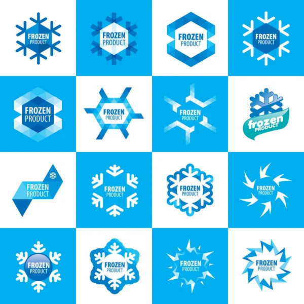 Logos pour produits congelés — Image vectorielle