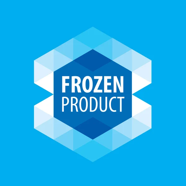 Logo voor bevroren producten — Stockvector