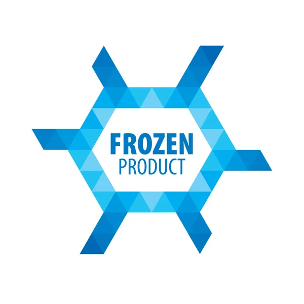 Dondurulmuş ürünler için logo — Stok Vektör