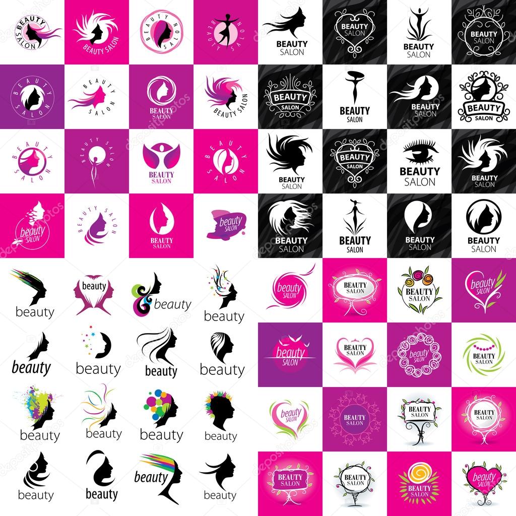 Beauty Female Face Logo Design.Cosmetic salon logo design. Creative Woman Face Vector