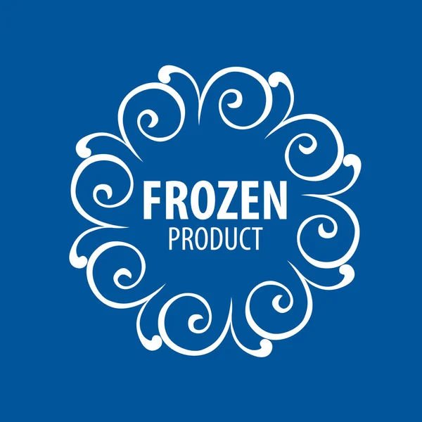 冷凍食品のためのロゴ — ストックベクタ