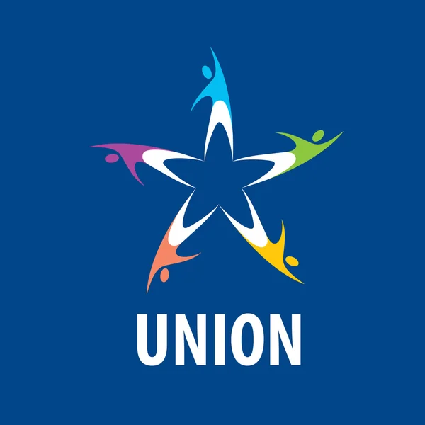 Logo Unie mensen — Stockvector