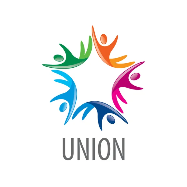 Logo Birliği insanlar — Stok Vektör