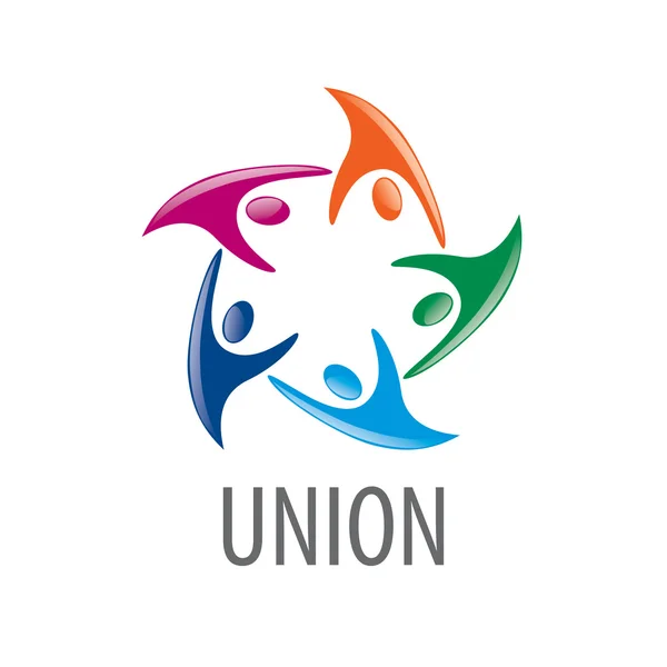 Logo Unió emberek — Stock Vector