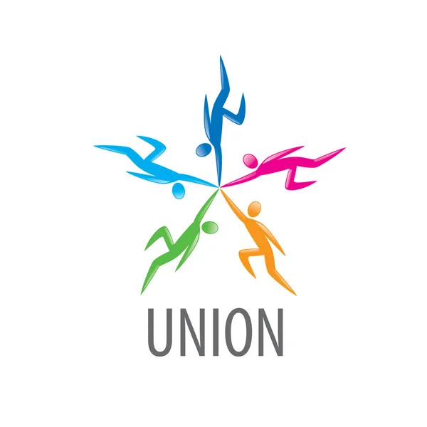 Logo union personnes — Image vectorielle