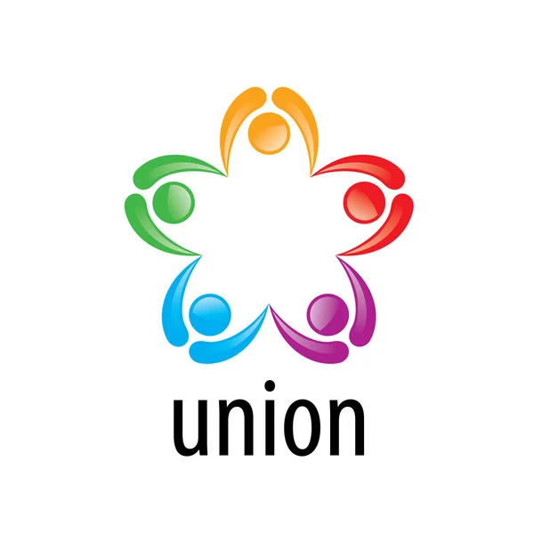 Logo sindacale persone — Vettoriale Stock