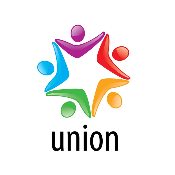 Logo Birliği insanlar — Stok Vektör