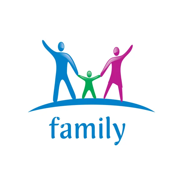 Vetor logotipo família —  Vetores de Stock