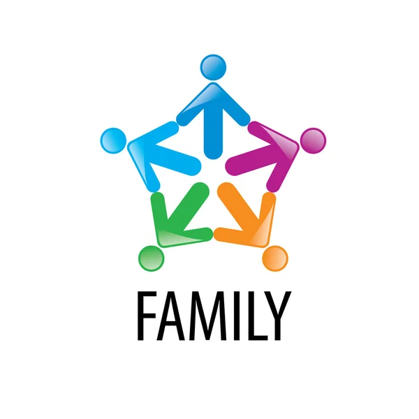 Vector logo familia — Vector de stock