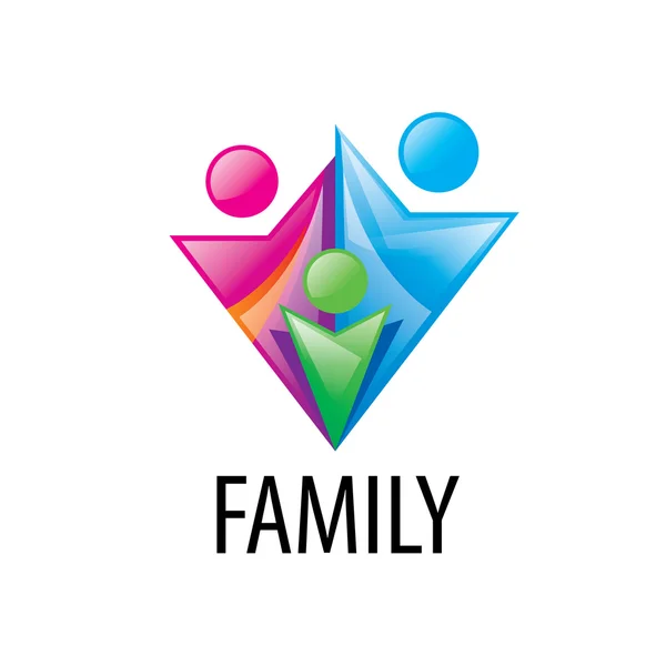 Vector logo familia — Vector de stock