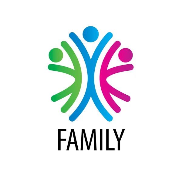 Vector logo familia — Vector de stock