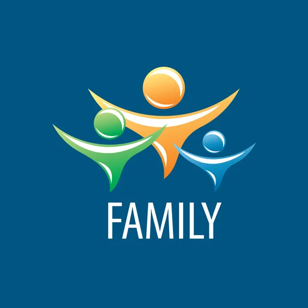 Vetor logotipo família — Vetor de Stock