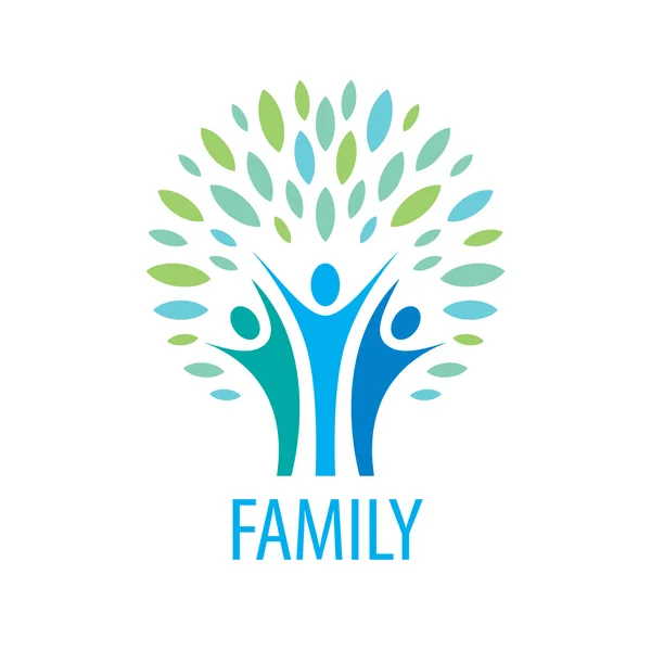 Vetor logotipo família — Vetor de Stock