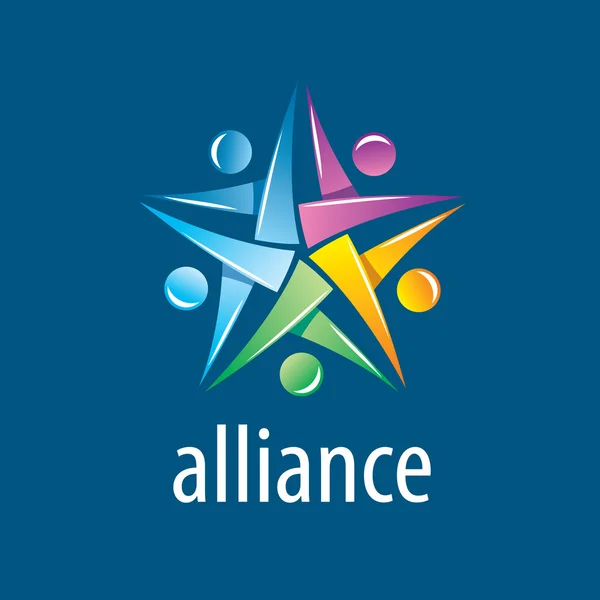 Logo Alianza Humana — Vector de stock