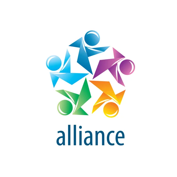 Logo Aliansi Manusia - Stok Vektor