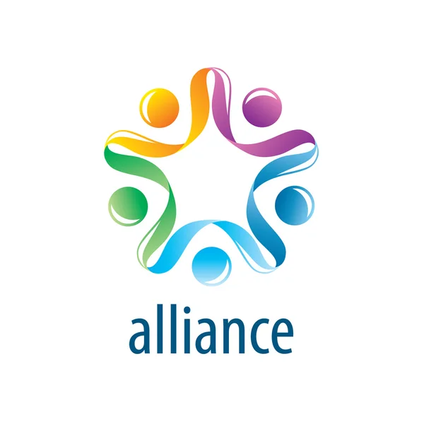 Logo Aliansi Manusia - Stok Vektor