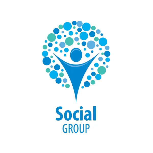 Logotipo del grupo social — Vector de stock