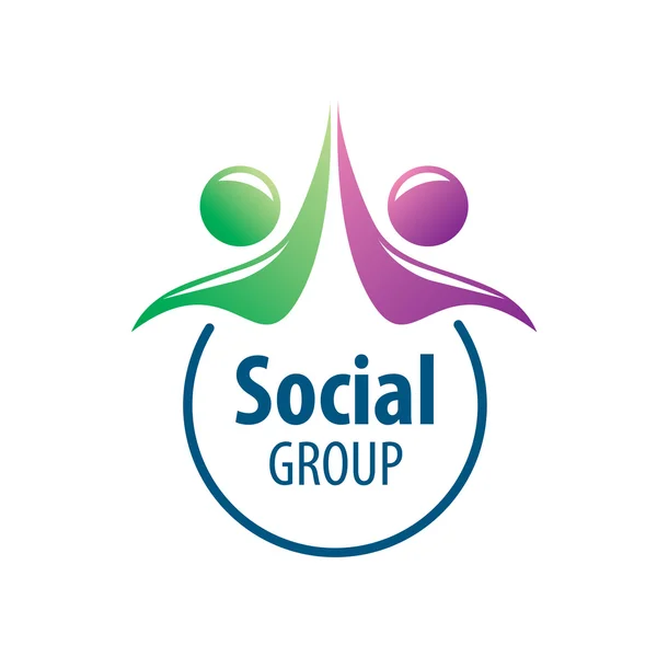 Logo der sozialen Gruppe — Stockvektor