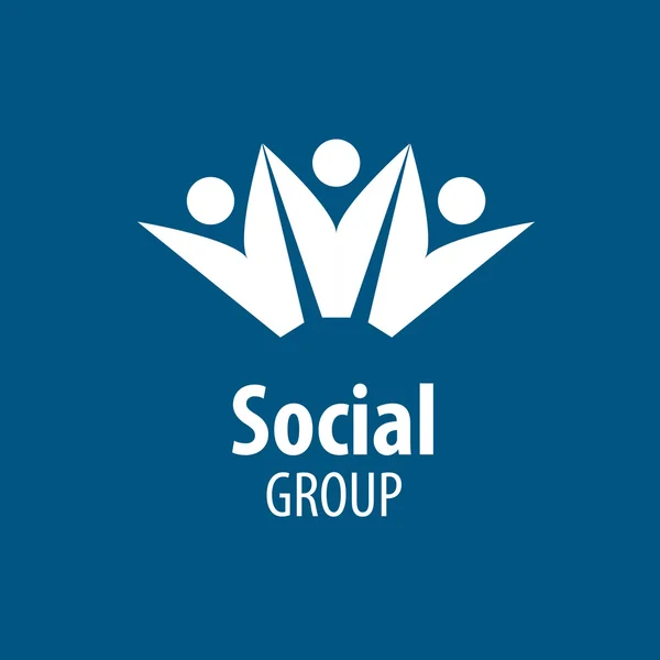 Logotipo del grupo social — Vector de stock