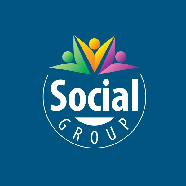 Sosyal grup logosu — Stok Vektör