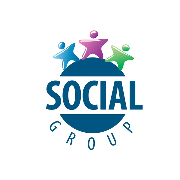 Social grupplogotyp — Stock vektor