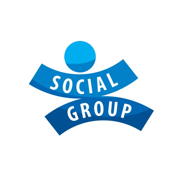 Logotipo del grupo social — Vector de stock