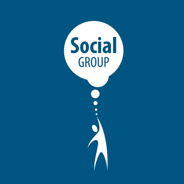 Logotipo del grupo social — Vector de stock