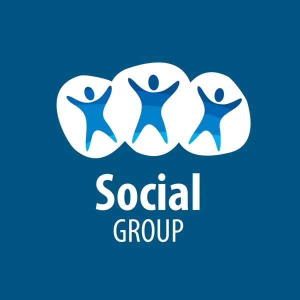 Sociale groepslogo — Stockvector