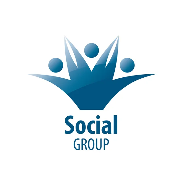 Logotipo del grupo social — Vector de stock