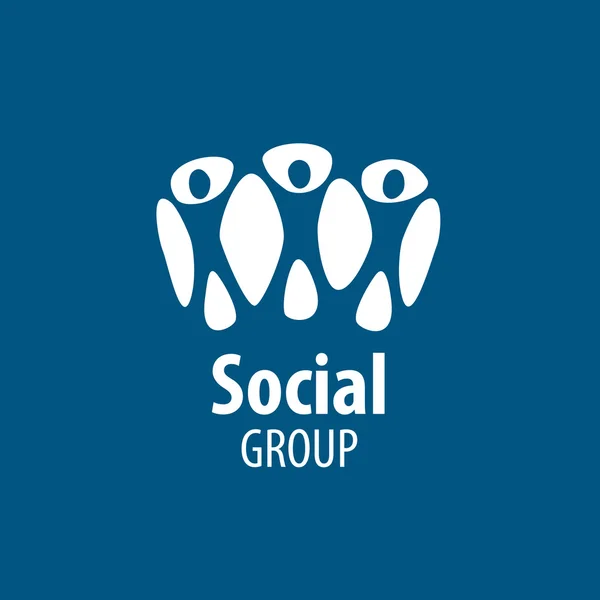 Sociale groepslogo — Stockvector