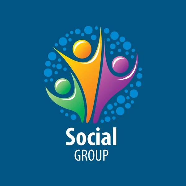 Логотип социальной группы — стоковый вектор