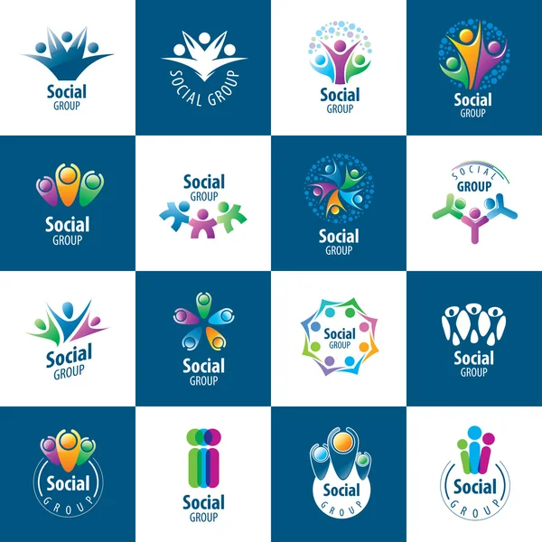 Логотипы социальных групп — стоковый вектор