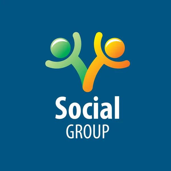 Logotipo del grupo social — Vector de stock