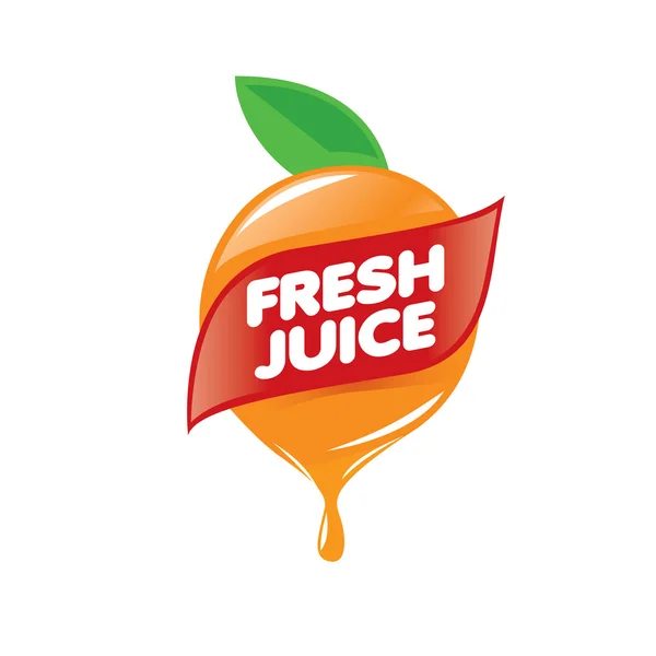 Logotipo do suco fresco — Vetor de Stock