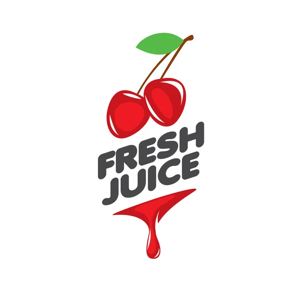 Logotipo do suco fresco — Vetor de Stock