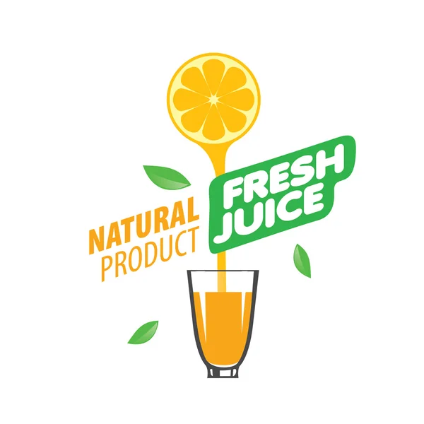 Logo de jus frais — Image vectorielle