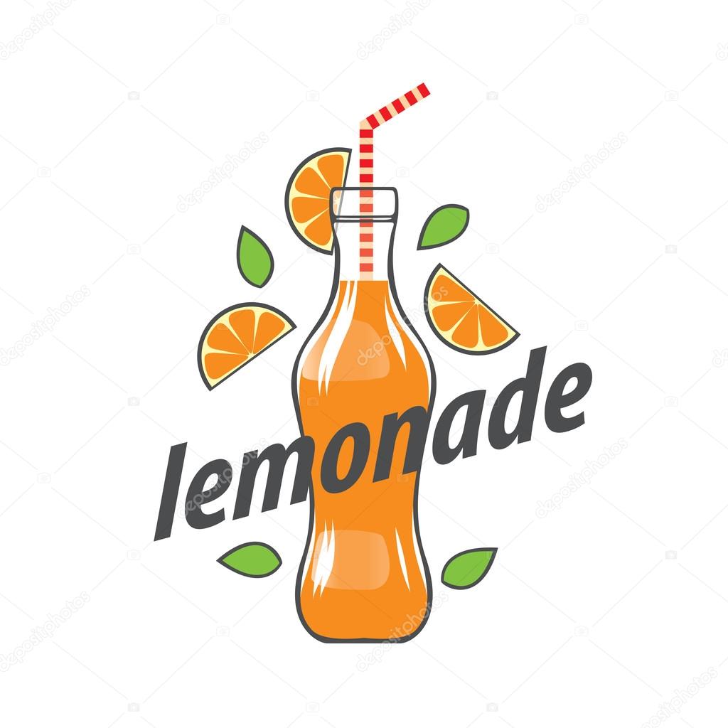 Bottle of juice icon. Flat icon with long shadow. Vector illustration