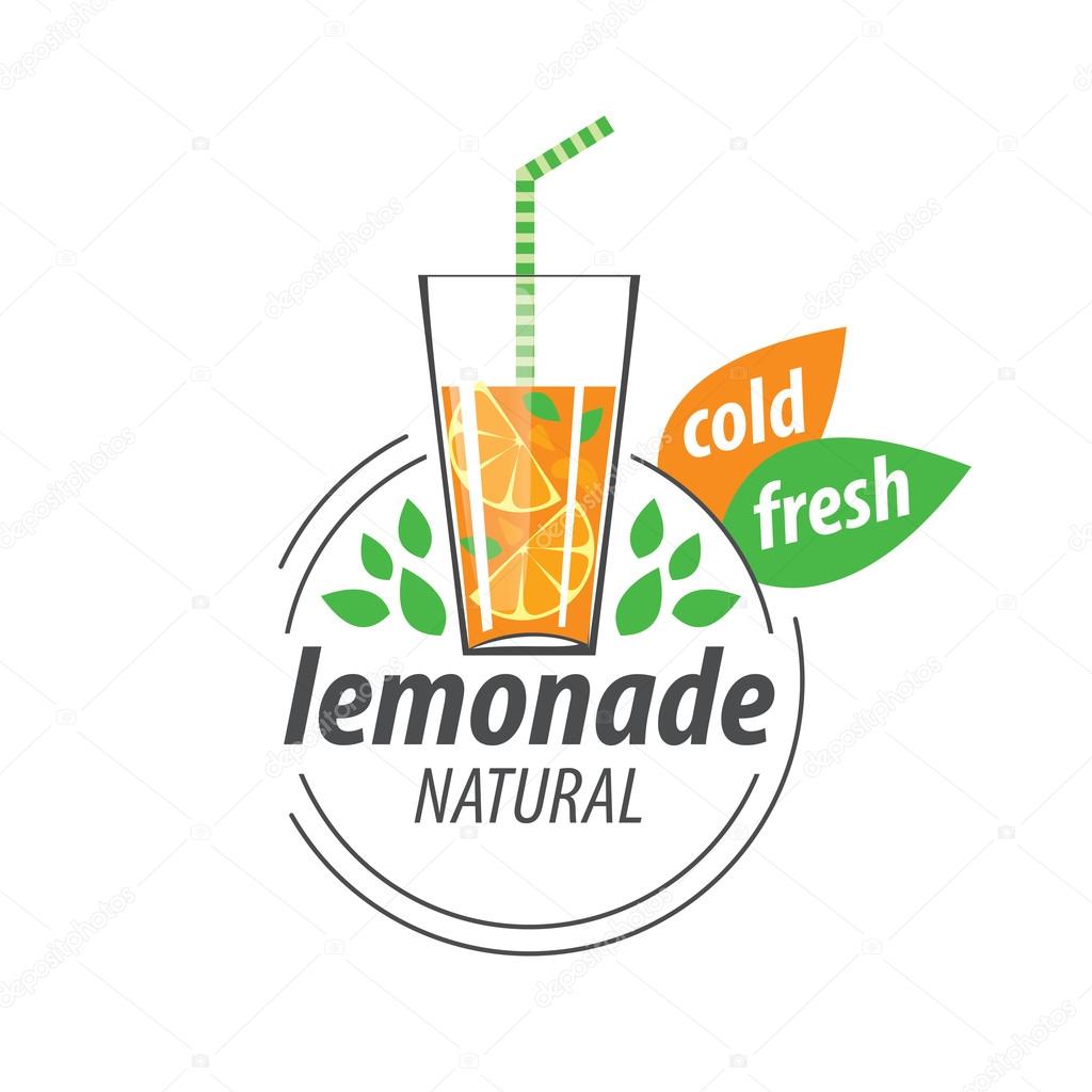 Vector icon for drinks and lemonades citrus
