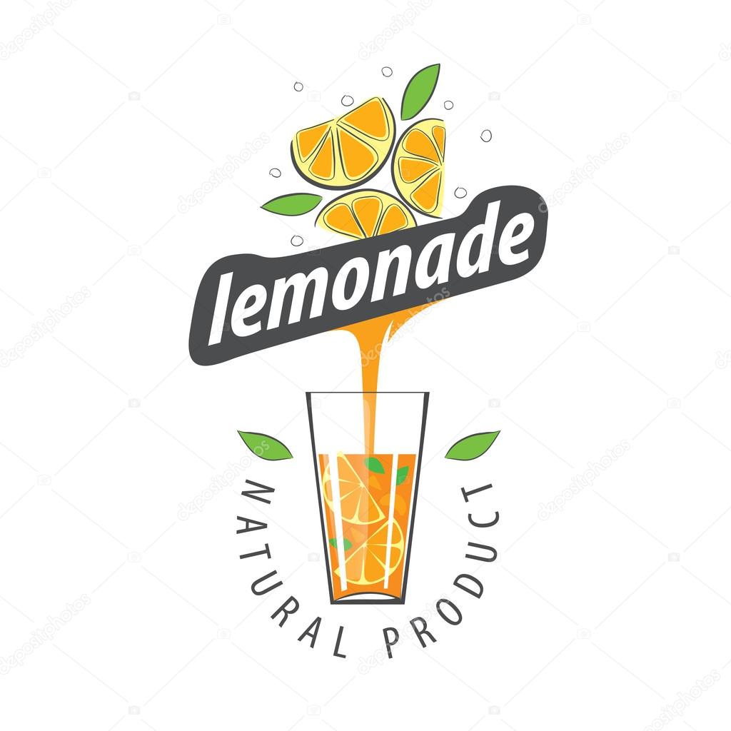 Vector icon for drinks and lemonades citrus