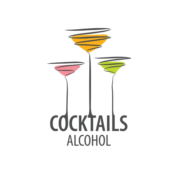 Logo cocktails alcoolisés — Image vectorielle