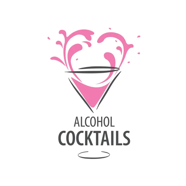 Logo cócteles alcohólicos — Vector de stock