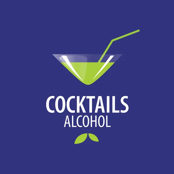 Logo cocktails alcoolisés — Image vectorielle